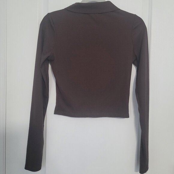 Streetwear Society Brown Crop Top - Picture 2 of 5